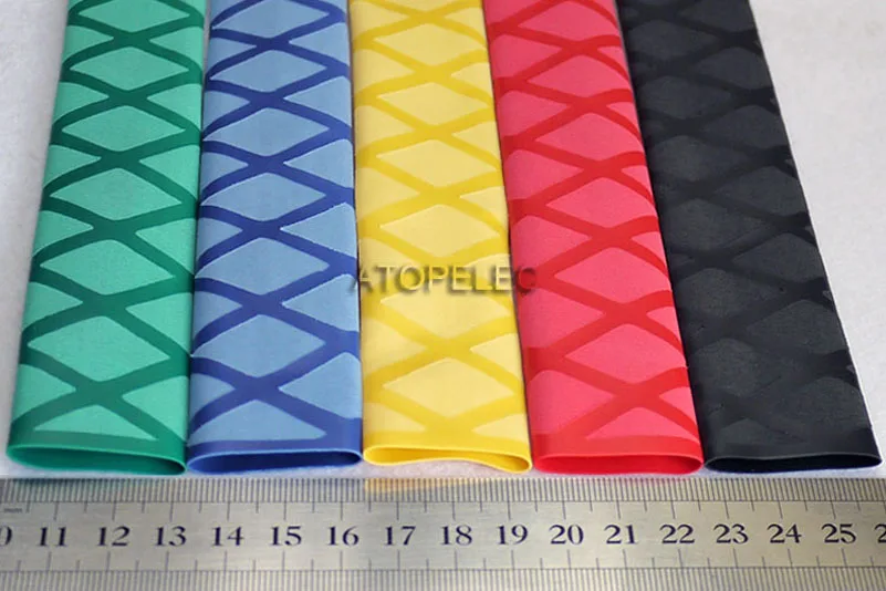 Нескользящая текстурированная термоусадочная трубка диаметром 20 мм 2:1 ручки для