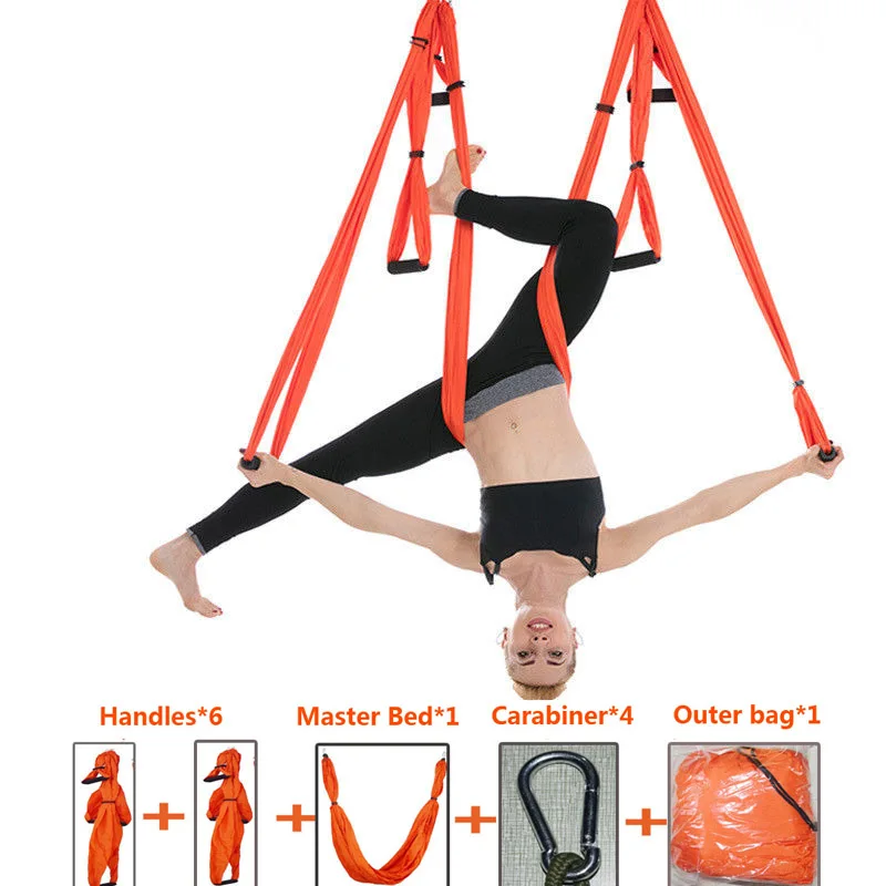 Высокая прочность Йога-гамак инверсии Trapeze антигравитации воздушная тяговым yoga