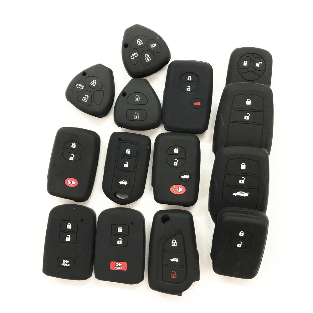 Силиконовый защитный чехол для автомобильных ключей Toyota Prius Levin Crown Avensis Previa FJ Cruiser