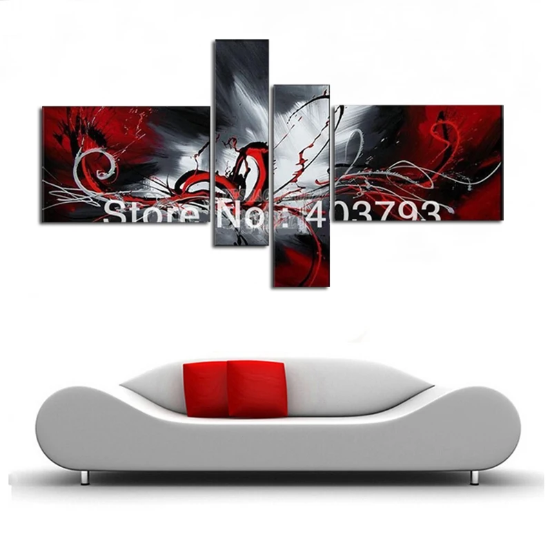 Современная Абстрактная масляная живопись на холсте огромное настенное