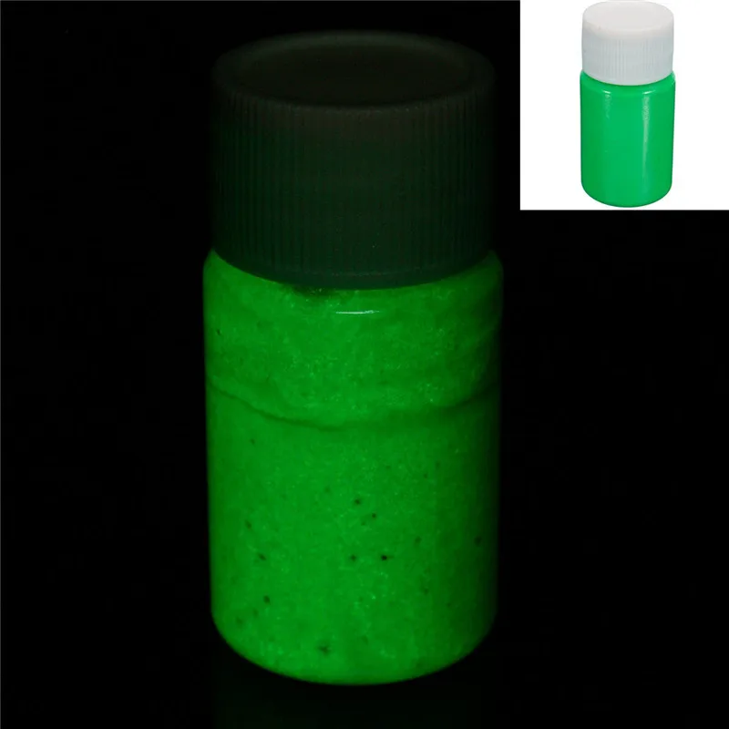 Green APINKGIRL неоновая флуоресцентная УФ-краска для тела, растущая в темноте, краска для лица, светящийся акриловый рисунок s Art, вечерние и Хэллоуин, макияж - Цвет: Green
