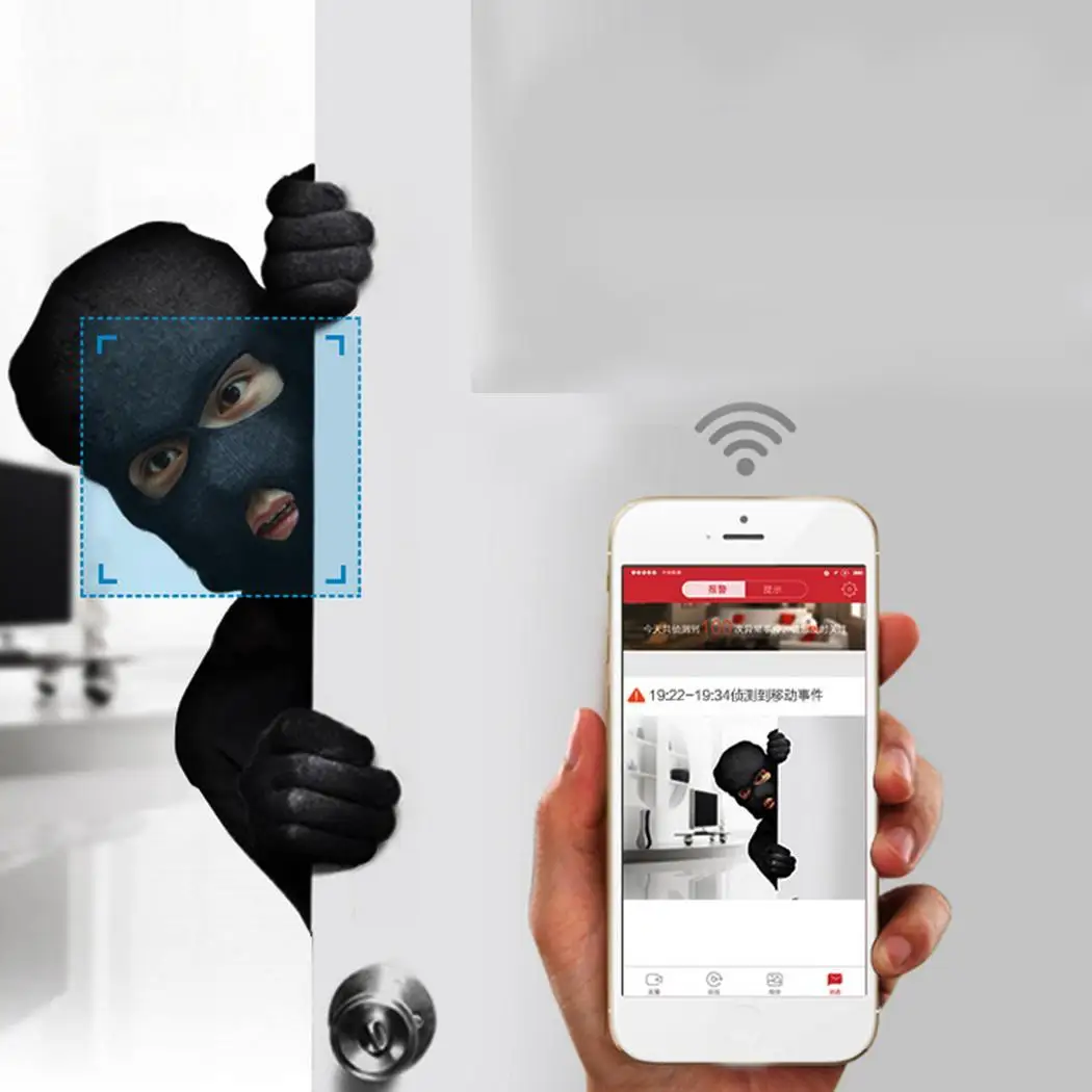 Беспроводная Wi Fi мини домашняя камера Обнаружение движения захват видео HD 1920x1080p.
