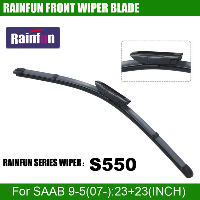 Щетка стеклоочистителя RAINFUN S550 для SAAB 9 5(07 ) натуральный каучук 23 дюйма + дюйма|wiper