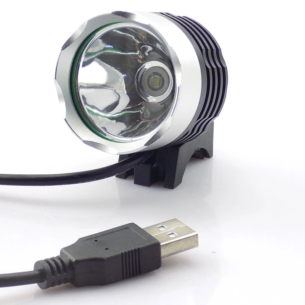 Многофункциональная СВЕТОДИОДНАЯ Фара T6 с USB питанием для велосипеда передняя