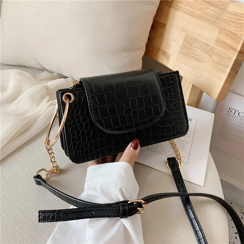 Модная сумка через плечо на для женщин брендовые дизайнерские цепочке сумки