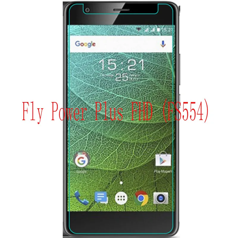 

Smartphone Tempered Glass for Fly Power Plus FHD FS554 9H Explosion-proof Protective Film Screen Protector cover phone