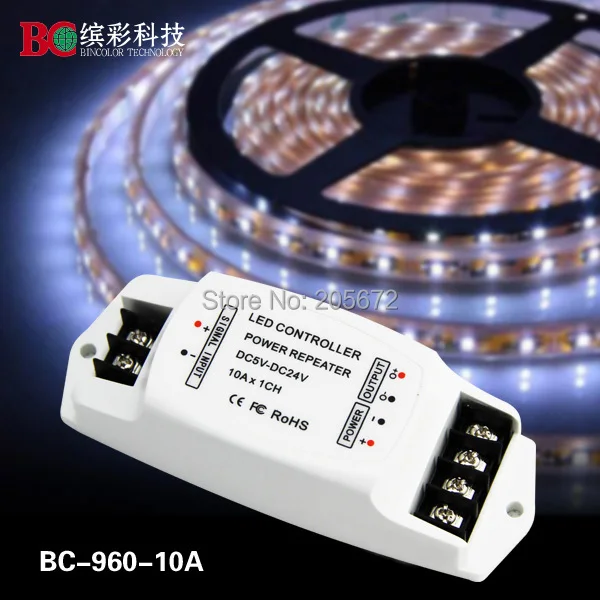 Bc-960-10a Мощность ampilier 10A * 1 канал LED повторитель Данных/LED моно усилитель