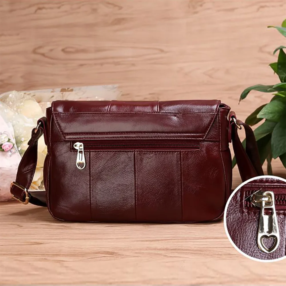 Сумка на плечо женская из натуральной кожи саквояж кросс боди воловьей