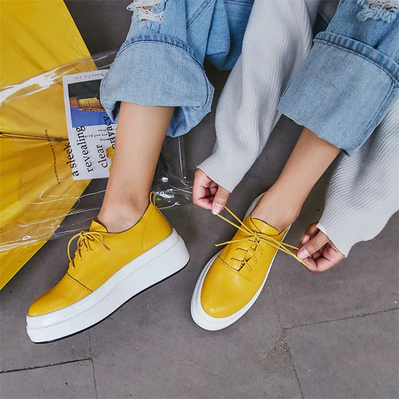 Женские лоферы на плоской подошве FEDONAS Повседневные Дышащие из натуральной кожи