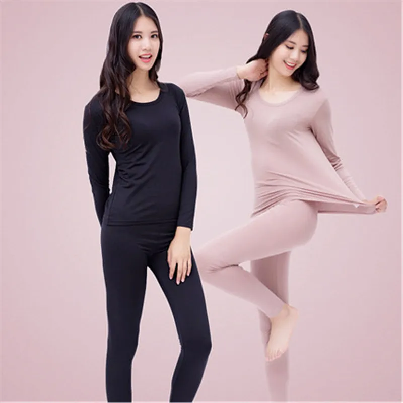 Оптовая продажа 2018 новые модальные пижамы женские бесшовные с круглым вырезом