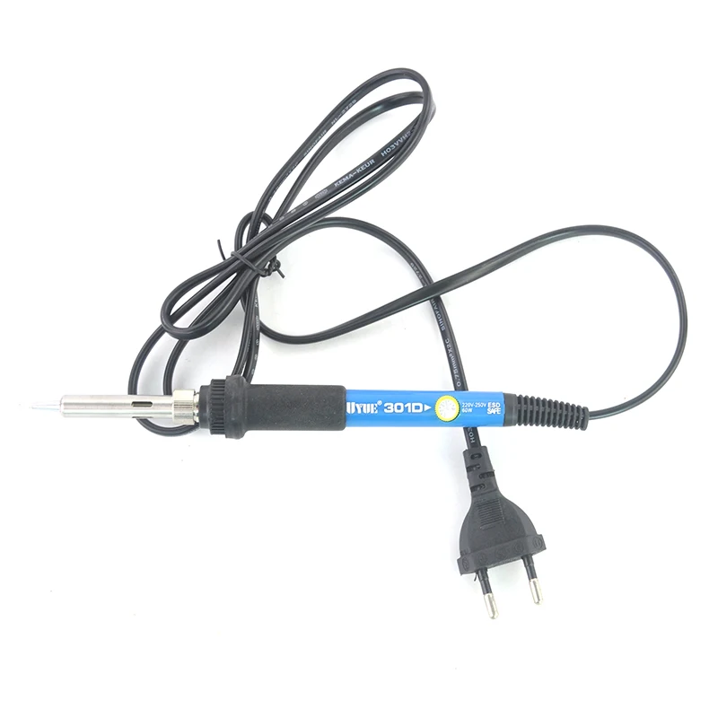 Uyue последним ЕС Plug 60 Вт 110 В/220 В Температура Регулируемая электросварки припоя