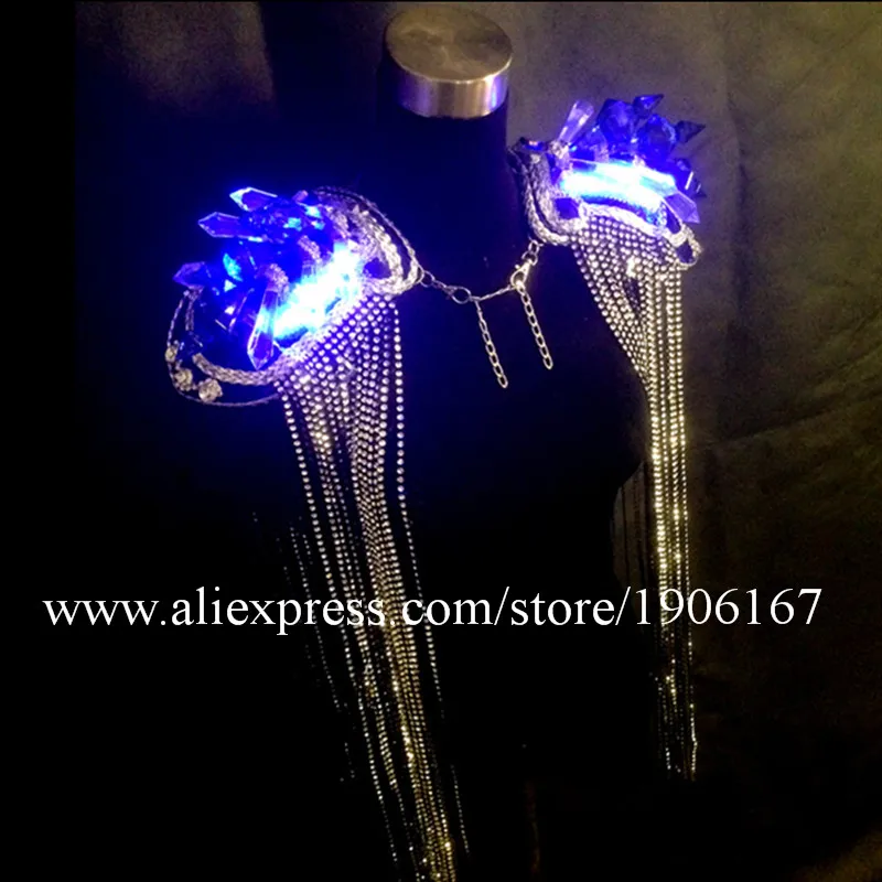 Светильник ский светящийся костюм для бальной комнаты голубого цвета со