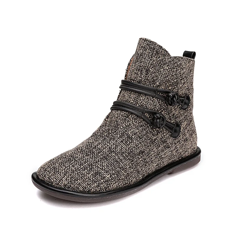 Женские ботинки из натуральной кожи Черные ботильоны для снежной погоды новая