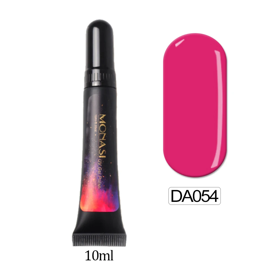DA054-10ml Макияж для женщин, дизайн ногтей, чистый однотонный цвет, Гель-лак для ногтей, УФ светодиодный Гель-лак, лак, долговечный, высокое качество, толстая основа, гель - Цвет: DA054-10ml