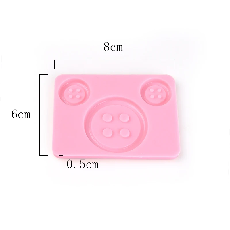1 pcs Big 2 Small Buttons Shapes Cake Mold Silicone Chocolate Fondant Candy Mould Baking Jelly Ice Decor Tools | Дом и сад