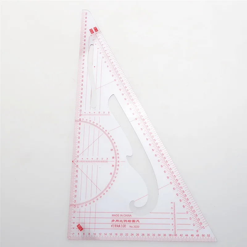 Многофункциональный швейная правитель Мера Портной Craft Tool Пластик швейные