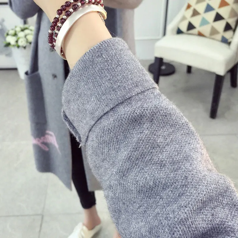 

2019 Autumn Winter Long Sweater Coat for Women Turn Down Formal Cardigans Christmas Sweaters Coat Knitted camisola QH0197