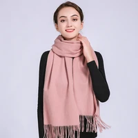 100 wool scarf women 2021 new brand shawls and wraps for ladies stay warm pashmina scarf soft pure wool scarves winter