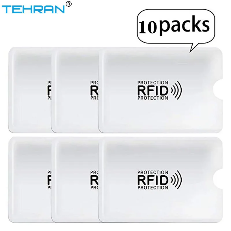 10 шт. защита от сканирования рукава для карт кражи RFID идентификация рукав