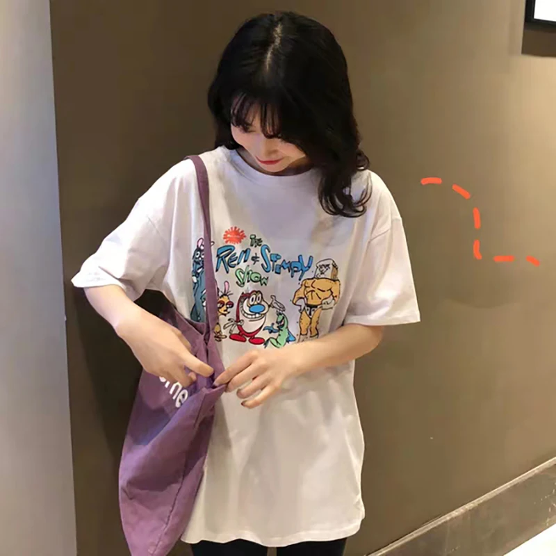 LooseandSlimShorsleeved tshirtGirl|Футболки| |
