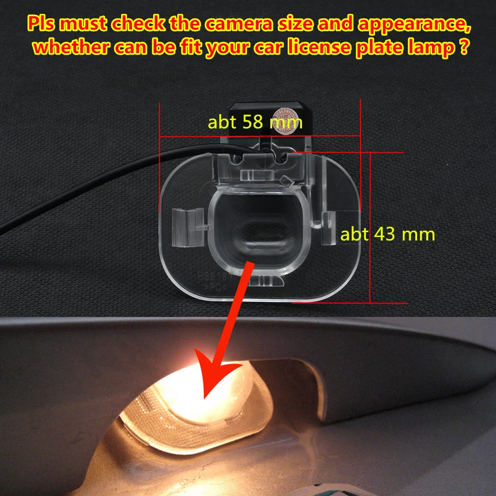 Камера заднего вида автомобильная HD 8 светодиодов 4 3 дюйма 5 дюймов 2 ГГц |