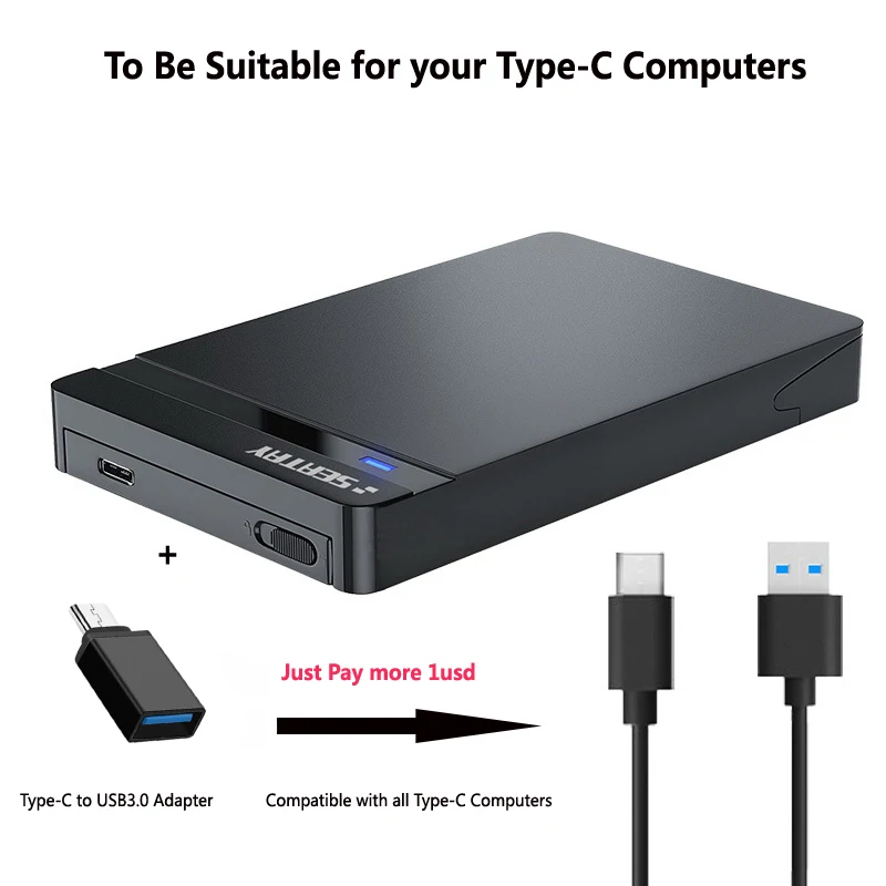 SATA III  USB3.0 type-C 2, 5 ,    hd  /  7/9, 5 ,   Samsung/WD hdd