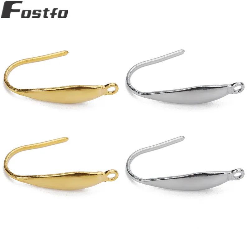 Застежки для сережек из нержавеющей стали золотистые/серебристые 10 шт./лот 20 5 х13