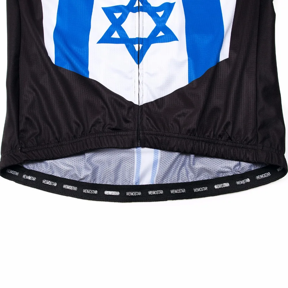 Israel Велоспорт Джерси Мужской горный велосипед Джерси MTB велосипед рубашки команда с коротким рукавом дорога топы лето Колумбия Россия синий