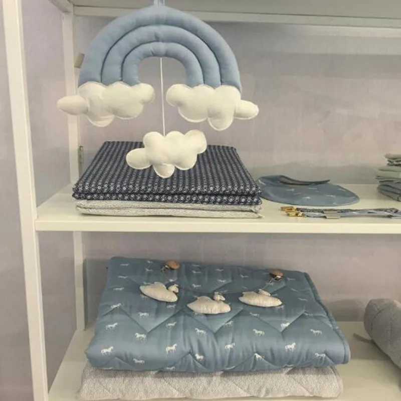 Новая Радужная облако висел Украшения кровать Шторы аксессуар Детская комната