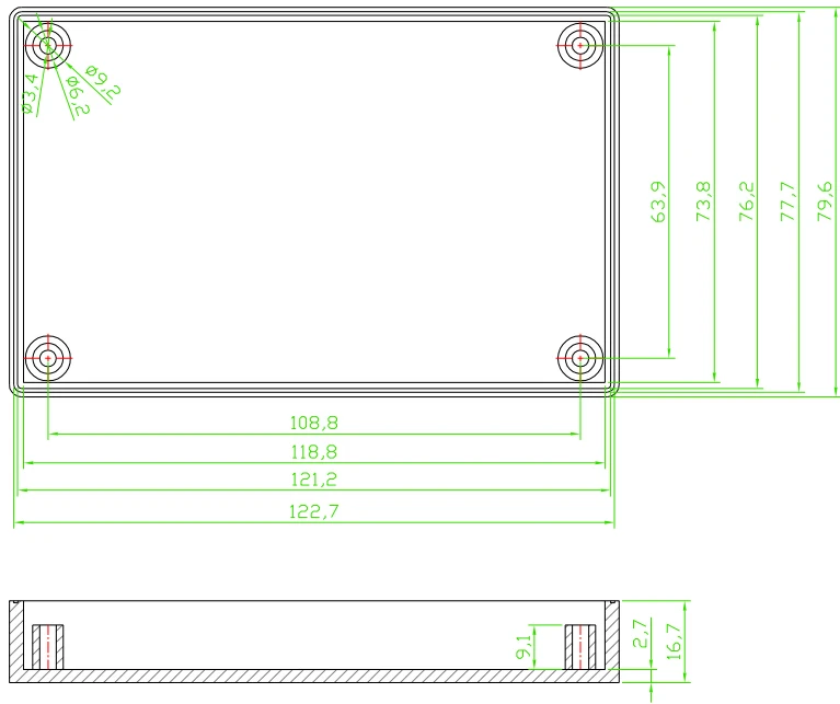 5 шт./партия пластиковый корпус для электроники 125 х80х32 мм|box for|box for electronicboxes electronic