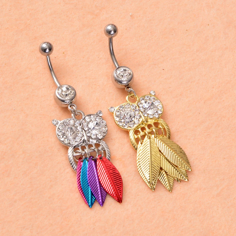 Пирсинг пупка Кнопка Ретро Средства ухода за кожей 1 шт. Нержавеющая сталь живота