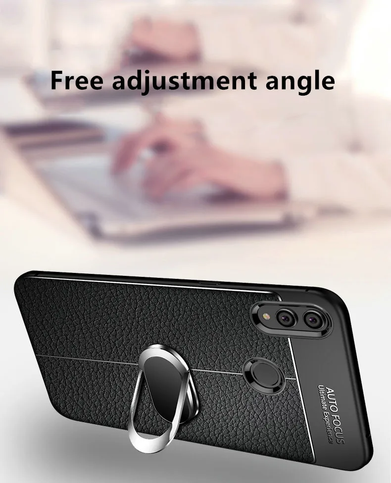 Чехол для Huawei P Smart 2019 магнитный автомобильный держатель с полной защитой 360