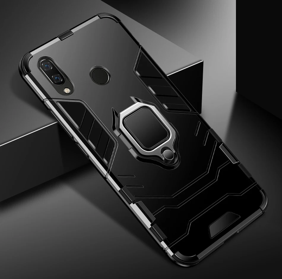 ITEUU Nova 3 палец кольцо подставка Броня чехол для huawei Nova 3 чехол s противоударный Противоударный задняя крышка Nova3