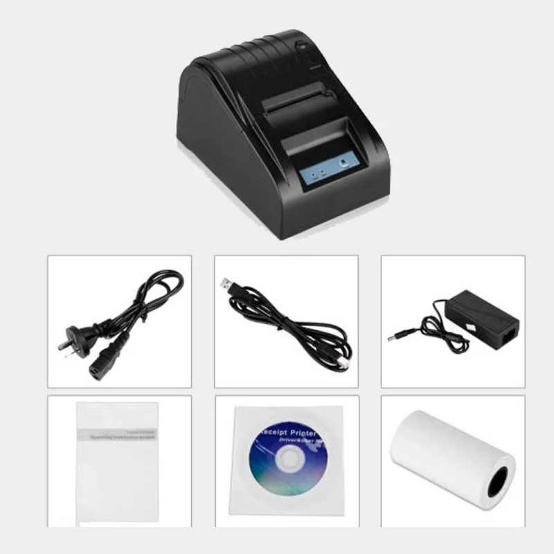 RJ45 POS термопринтер 58 мм 589TL порт LAN законопроект печатная машина для супермаркет
