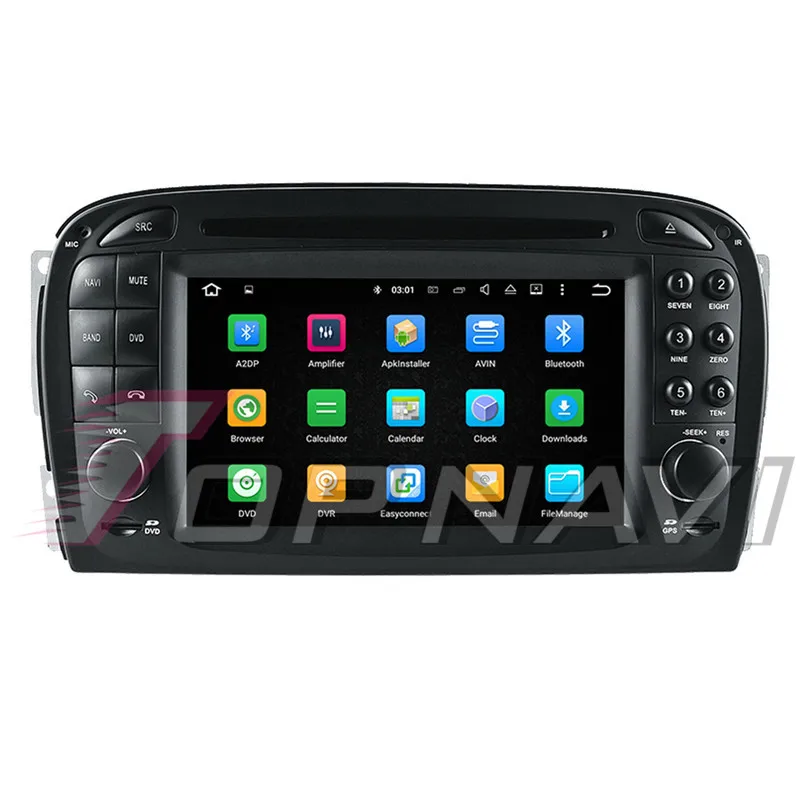 TOPNAVI Android 9,0 Восьмиядерный автомобильный DVD мультимедийный плеер для Benz SL R230(2001 2002 2003 2004,6) автомобильное радио с GPS навигацией аудио