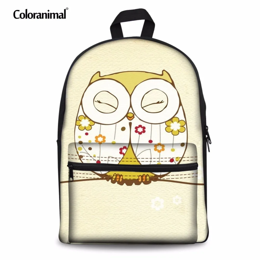 Детские школьные портфели Coloranimal холщовый рюкзак на плечо с милым мультяшным