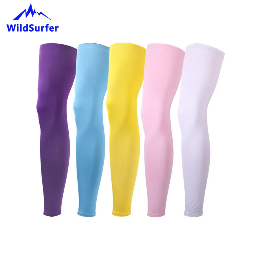 WildSurfer одна пара Велоспорт гетры мужские Баскетбол Футбол Леггинсы для женщин бег Защита от солнца крышка ног спортивные Safty FS57