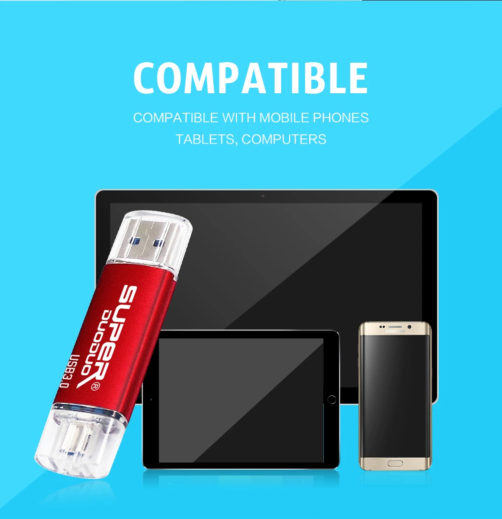 Лучшая OTG USB флэш-накопитель cle usb 3,0 stick 64G портативный флэш-накопитель смартфон Флешка 4g 8g 16g 32g 128G устройства для хранения