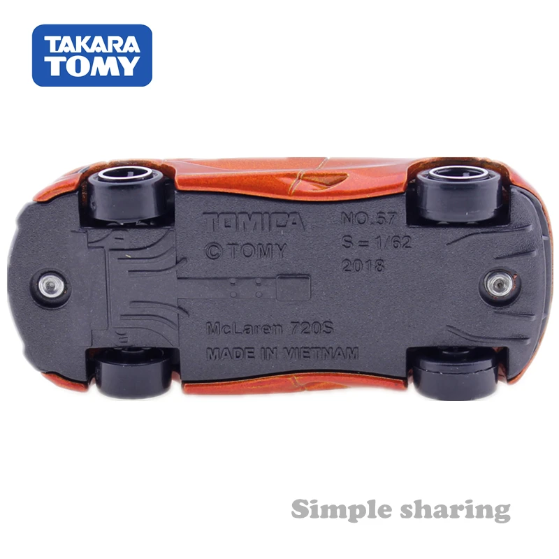 Takara Tomy Tomica No.57 McLaren 720S пузырь спортивный автомобиль 1:62 литья под давлением модель