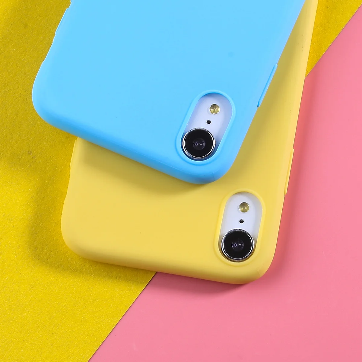 Силиконовый чехол ярких цветов для iPhone XR X XS Max 6 S 5 5S SE 7 8 Plus Роскошные Симпатичные