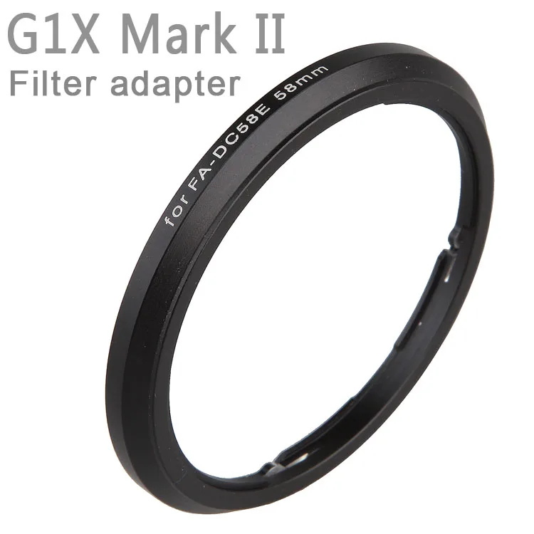 

10 Pieces Metal FA-DC58E Lens Filter Adapter for Canon PowerShot G1X Mark II Camera Reinstall 58mm UV CPL Polarizer Filter