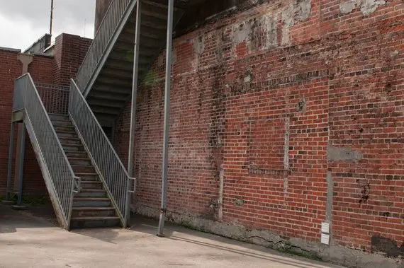 

Back Alley red Brick Wall Texture Grunge Stock staircase backdrops Computer print children kids backgrounds