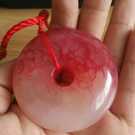 

Winter Sweater Chain Natural Bloodstone Gmestone Pendant Necklace Women Mens Lucky Jewelry Gift Wholesale