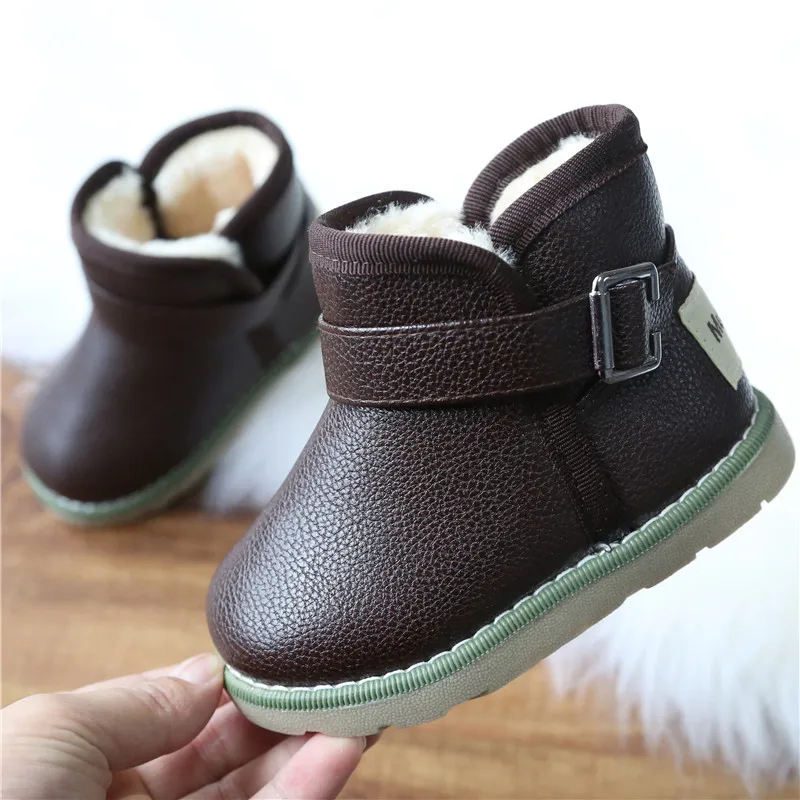 Детские зимние ботинки детская обувь для мальчиков и девочек теплая