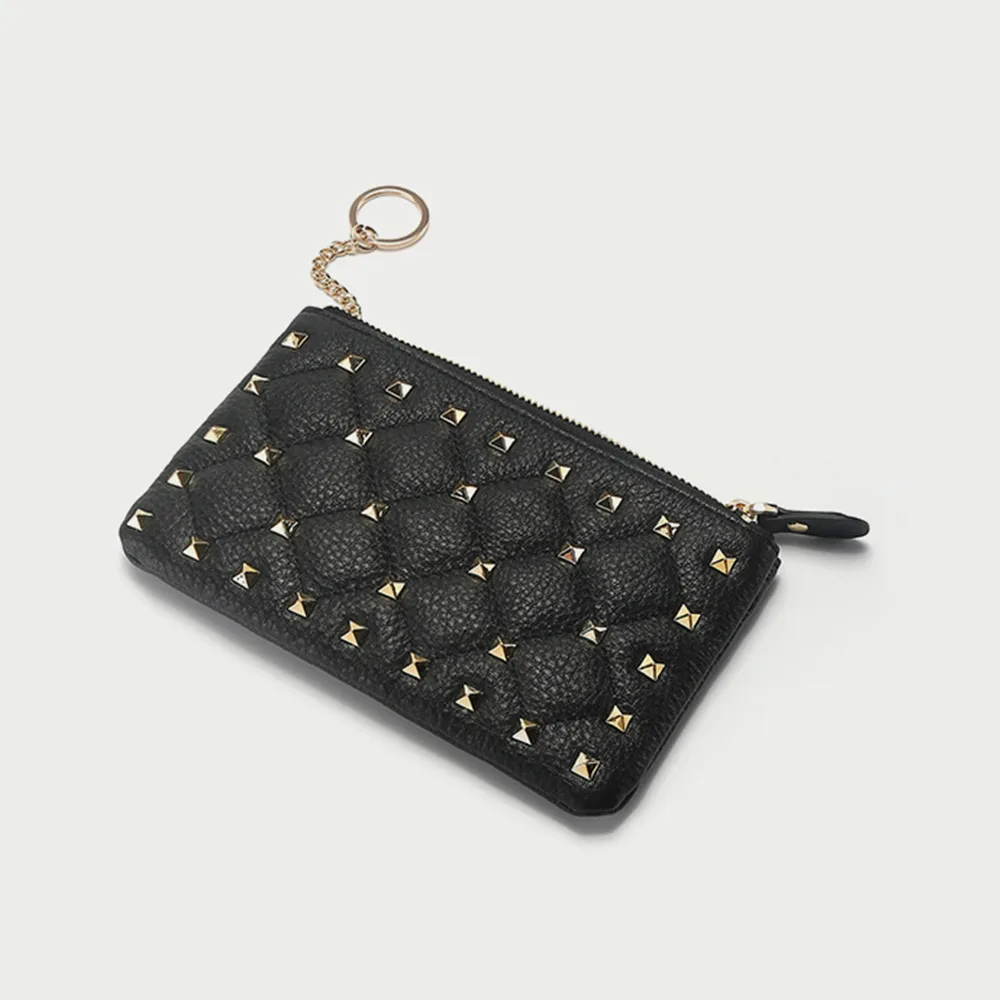 YIQIN BERYL кошелек из натуральной кожи с цепочкой держатель Billfold короткие молнии