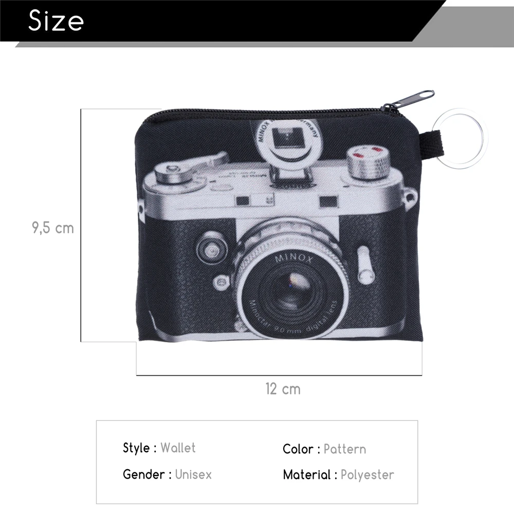 Who Cares camera натуральный мини квадратный Кошелек для монет 3D женский кошелек Porte Monnaie Bolsa Feminina сумка для ключей на молнии для девочек