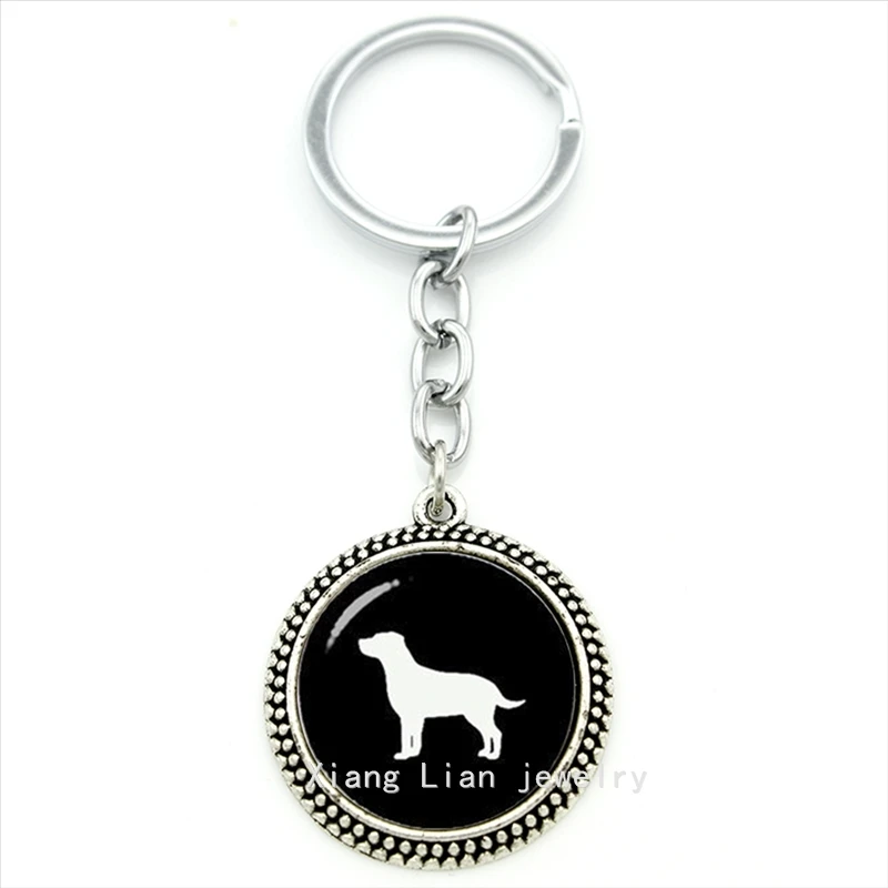 

Cute animal pture pendant keychain Labrador Retriever Dog art ring jewelry steampunk pet lovers gift boys, girls jewelry T367