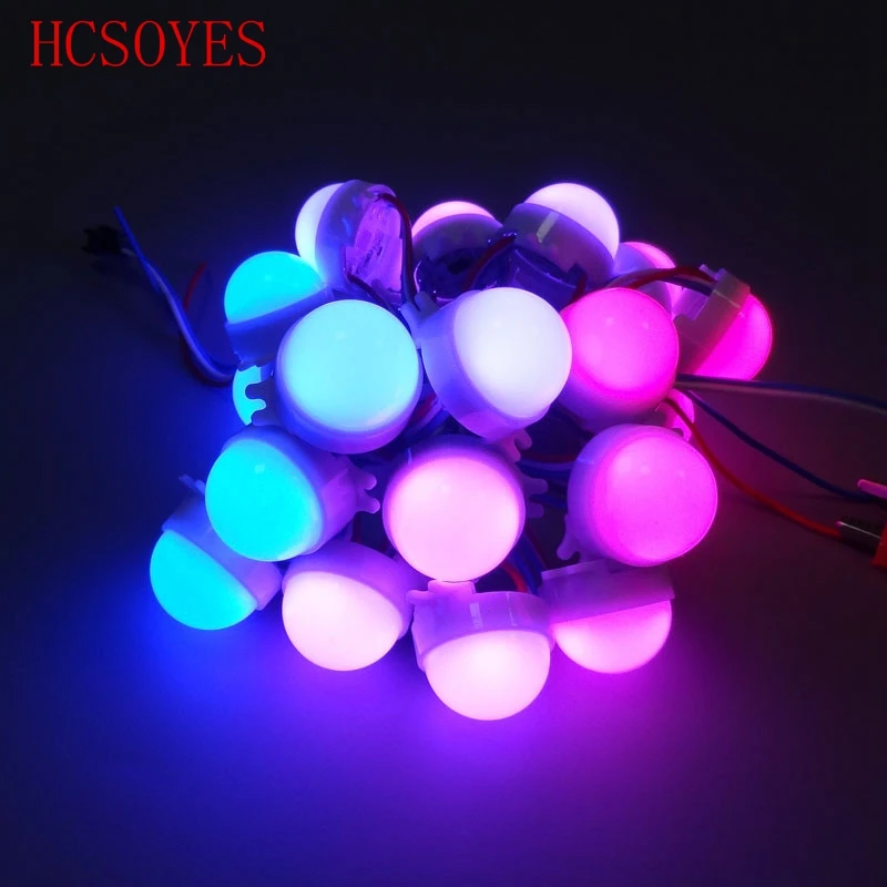 Hcsoyes 20 шт./лот DC12V WS2811 30 мм Рассеянный светодиод модуль пикселей Full Цвет 3