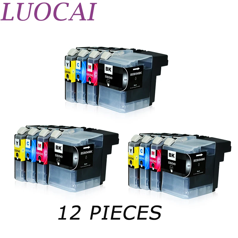 12 шт. чернильные картриджи LuoCai LC539 LC535 LC539XL LC535XL LC 539|Чернильные картриджи| |