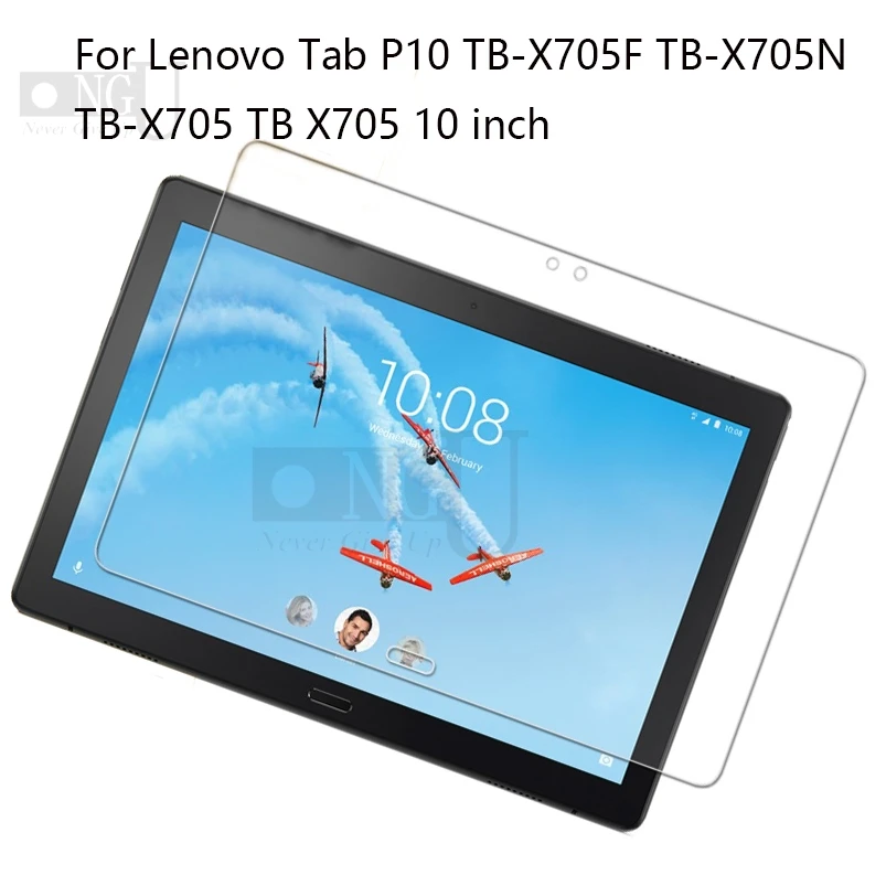 

Tempered Glass For Lenovo Tab P10 Screen Protector Screen Film Guard for TabP10 10.1" TB-X705 X705L Screen Cover Protection 9H